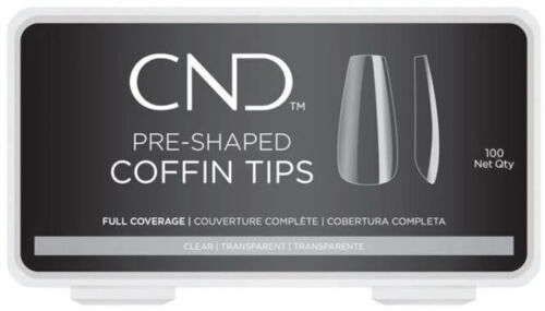 CND Pre-shaped Coffin tips 360ct (full coverage)