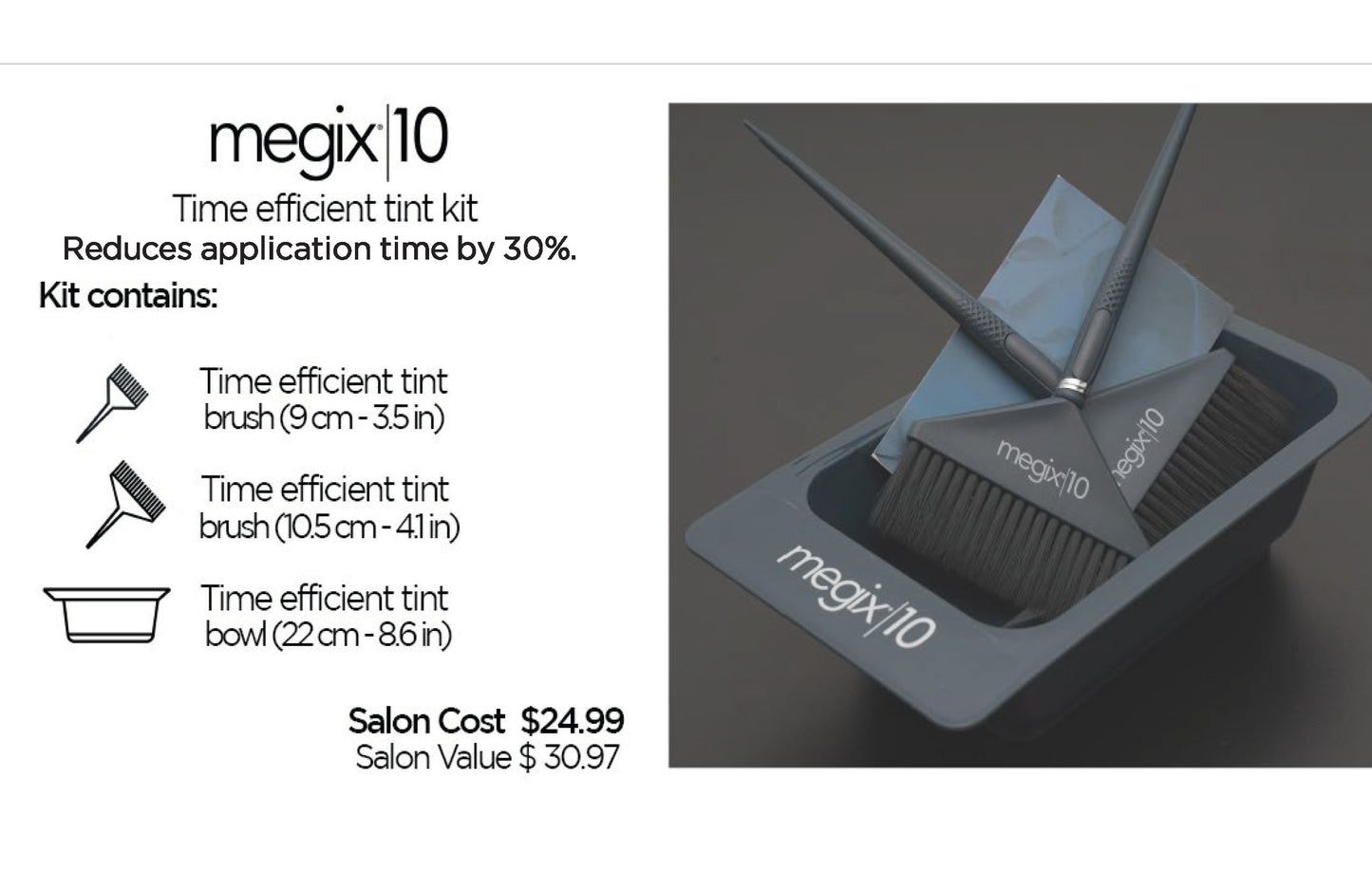 MEGIX 10 - TIME efficient tint kit - BOWL & BRUSHES